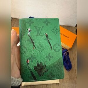 Louis Vuitton Green Monogram Passport Cover
